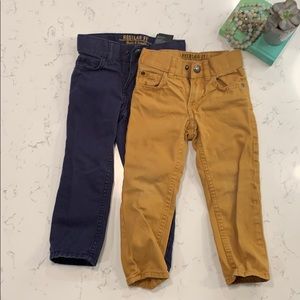 H&M Regular Fit Blue and Yellow Denim Jeans
